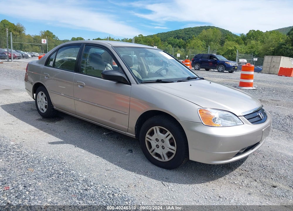 2002 HONDA CIVIC LX VIN: 1HGES16572L066380