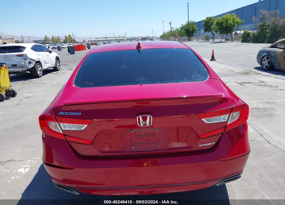 2019 HONDA ACCORD SPORT VIN: 1HGCV1F3XKA063157