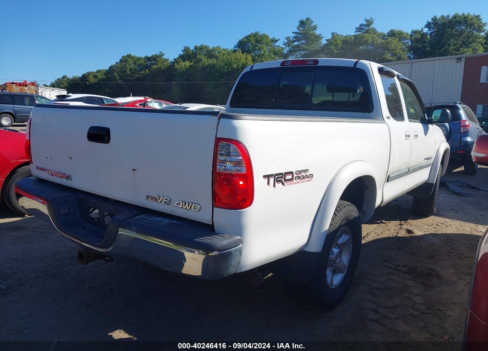 2005 TOYOTA TUNDRA SR5 V8 VIN: 5TBBT44175S465298