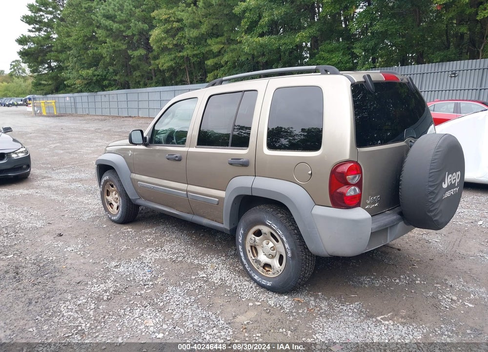 2005 JEEP LIBERTY SPORT VIN: 1J4GL48K25W607292