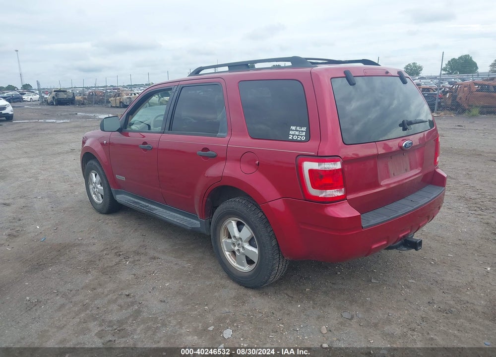 2008 FORD ESCAPE XLT VIN: 1FMCU03138KA51784