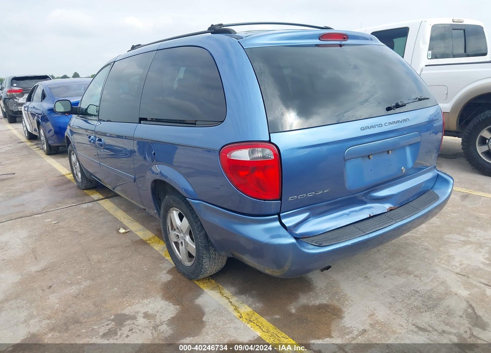 2007 DODGE GRAND CARAVAN SXT VIN: 2D4GP44L47R292180