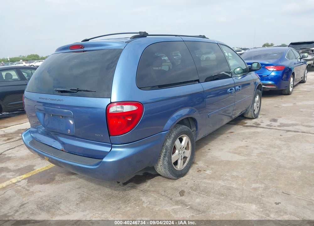2007 DODGE GRAND CARAVAN SXT VIN: 2D4GP44L47R292180