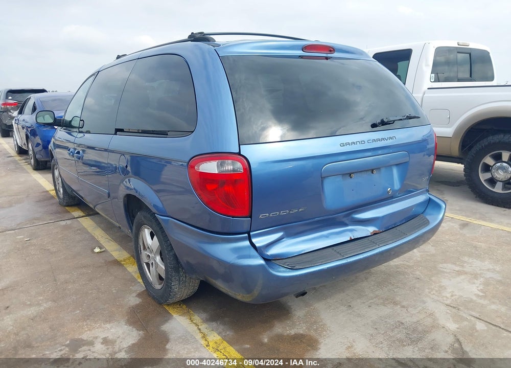 2007 DODGE GRAND CARAVAN SXT VIN: 2D4GP44L47R292180