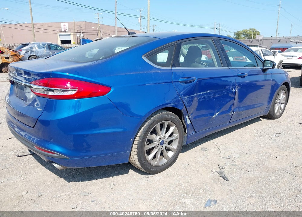 2017 FORD FUSION SE VIN: 3FA6P0H73HR346326