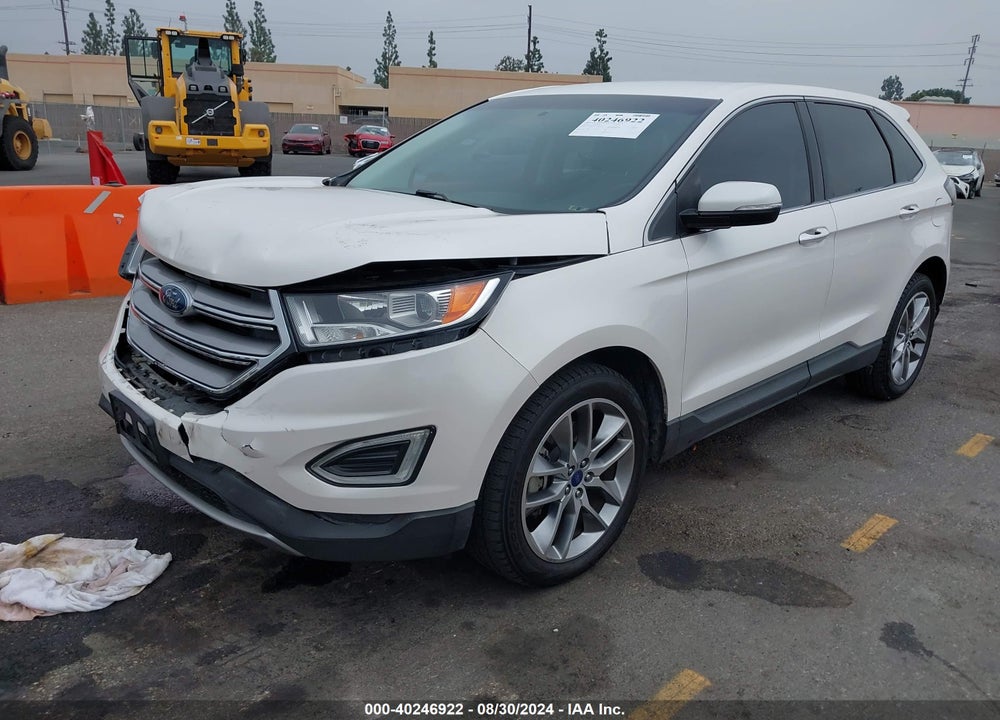 2016 FORD EDGE TITANIUM VIN: 2FMPK3K89GBB75297