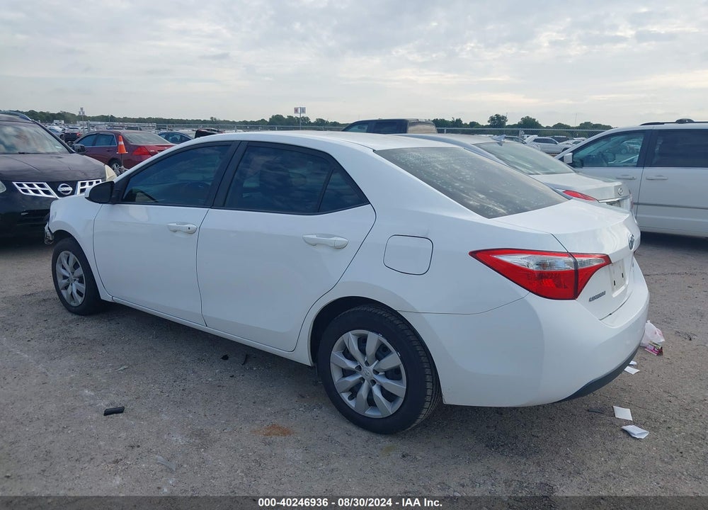 2015 TOYOTA COROLLA LE VIN: 2T1BURHE6FC368506