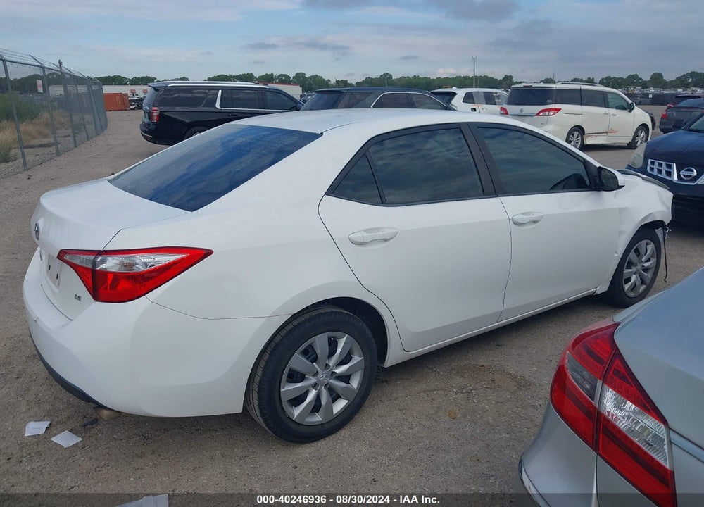 2015 TOYOTA COROLLA LE VIN: 2T1BURHE6FC368506