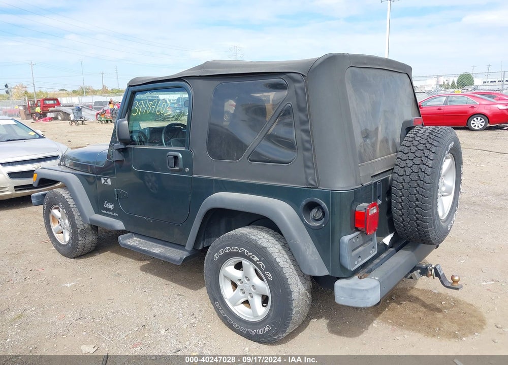 2003 JEEP WRANGLER X VIN: 1J4FA39S63P377323