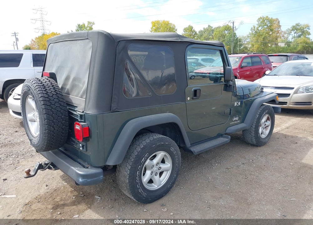 2003 JEEP WRANGLER X VIN: 1J4FA39S63P377323