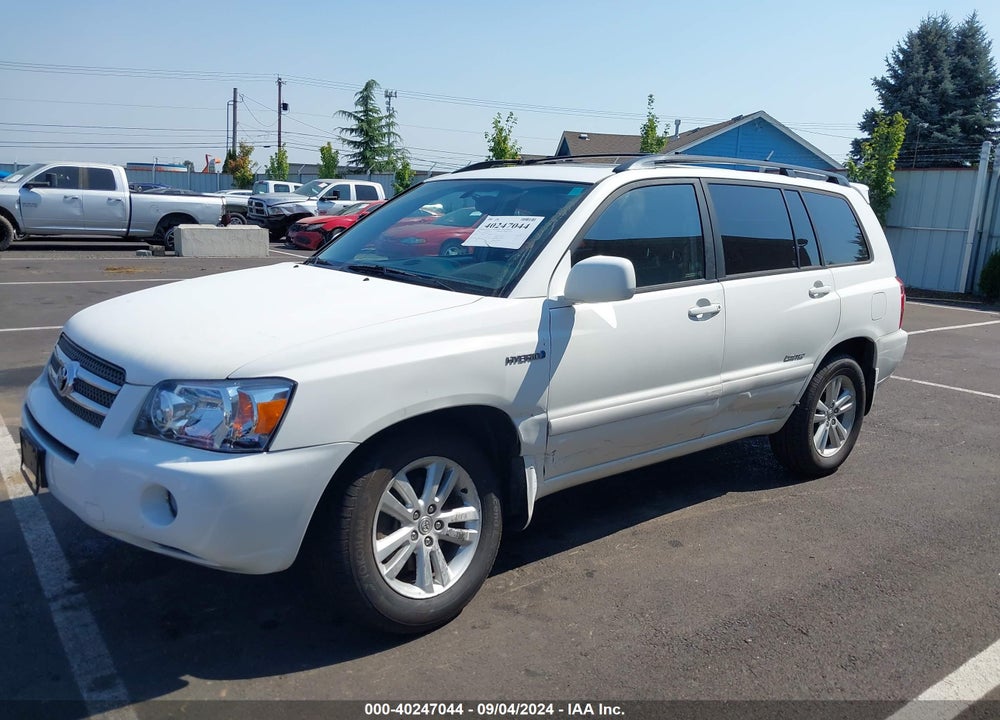 2006 TOYOTA HIGHLANDER HYBRID LIMITED V6 VIN: JTEEW21A960027161