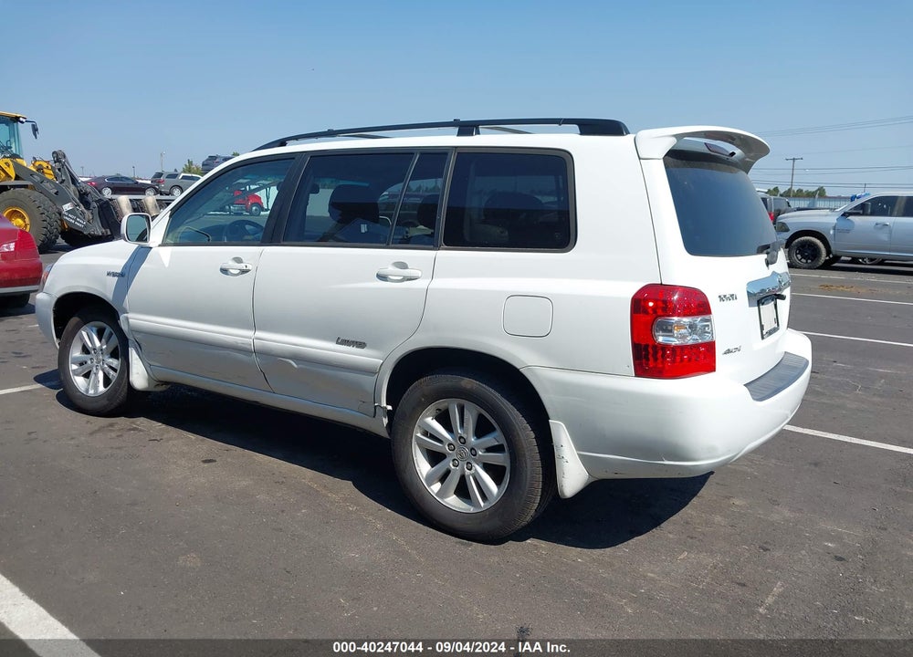 2006 TOYOTA HIGHLANDER HYBRID LIMITED V6 VIN: JTEEW21A960027161