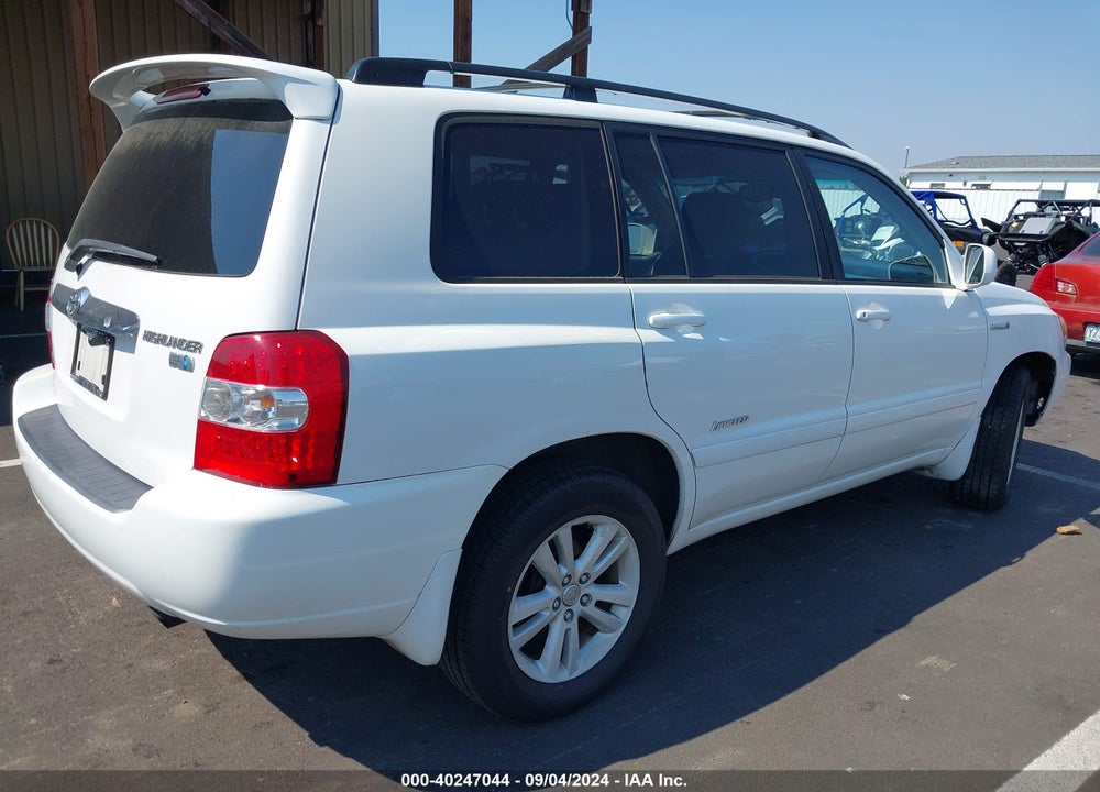 2006 TOYOTA HIGHLANDER HYBRID LIMITED V6 VIN: JTEEW21A960027161