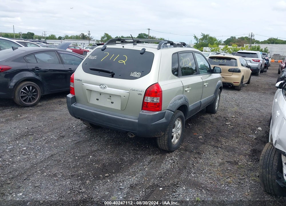 2008 HYUNDAI TUCSON LIMITED V6/SE VIN: KM8JN12D68U782722