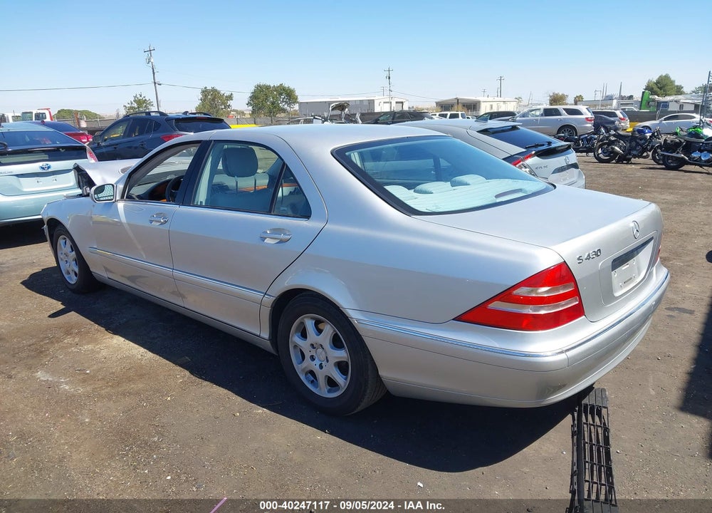 2000 MERCEDES-BENZ S 430 VIN: WDBNG70J8YA129739