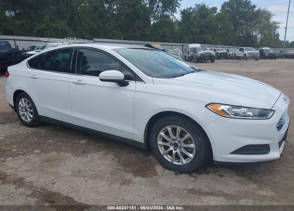 2016 FORD FUSION S VIN: 3FA6P0G72GR382007
