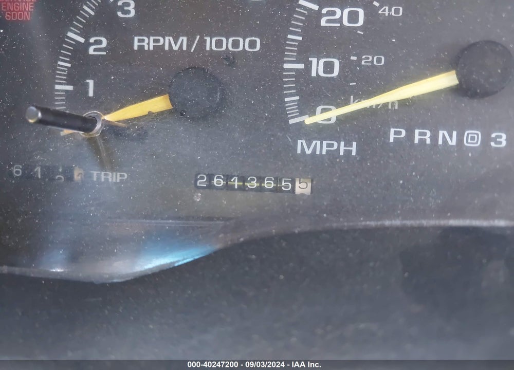 1998 CHEVROLET K1500 FLEETSIDE VIN: 1GCEK19R6WE189952