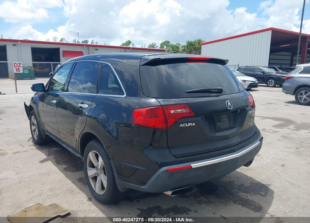 2011 ACURA MDX TECHNOLOGY PACKAGE VIN: 2HNYD2H62BH521080
