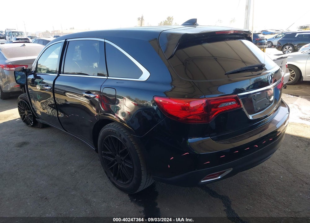 2015 ACURA MDX TECHNOLOGY PACKAGE VIN: 5FRYD3H46FB011500