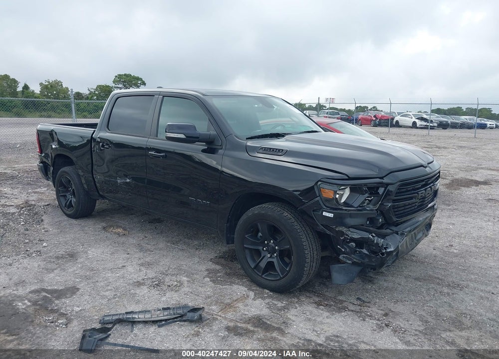 2021 RAM 1500 BIG HORN 4X2 5'7 BOX VIN: 1C6RREFT8MN589827