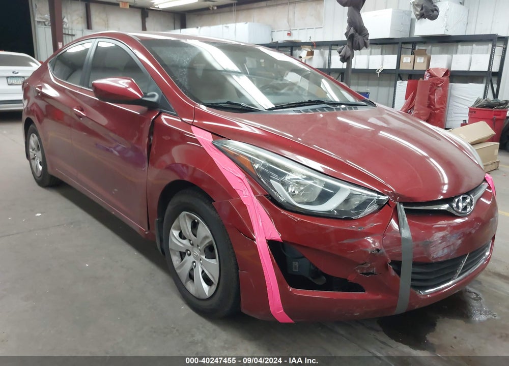2016 HYUNDAI ELANTRA SE VIN: 5NPDH4AE0GH726059
