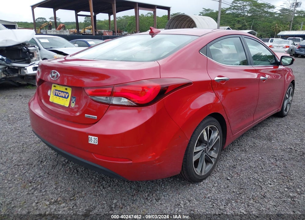 2015 HYUNDAI ELANTRA LIMITED VIN: KMHDH4AE3FU257792