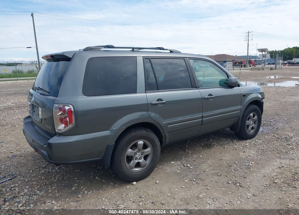 2008 HONDA PILOT EX-L VIN: 5FNYF18678B027435