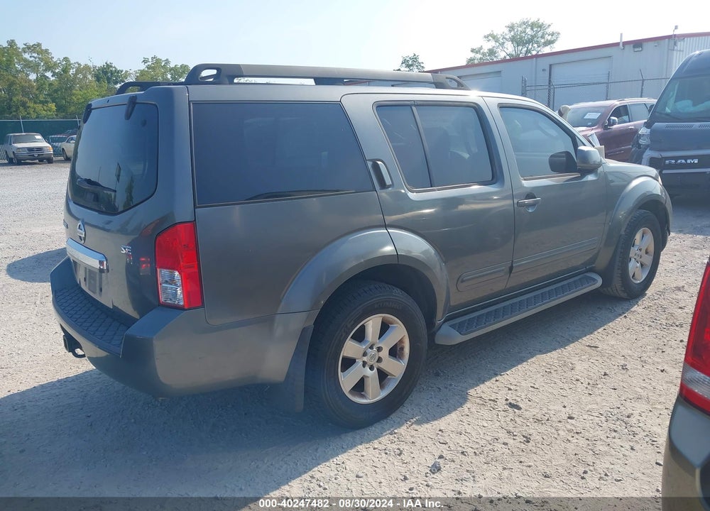 2008 NISSAN PATHFINDER SE VIN: 5N1AR18U08C666756