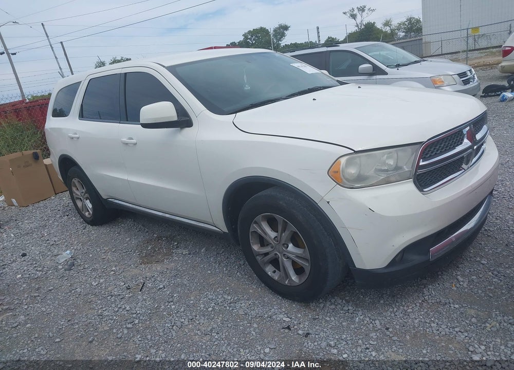 2012 DODGE DURANGO SXT VIN: 1C4RDHAG1CC257452