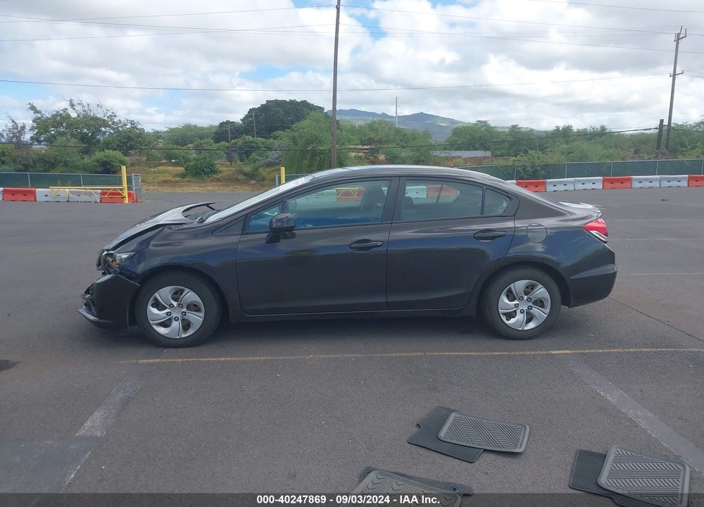 2013 HONDA CIVIC LX VIN: 19XFB2E56DE011909