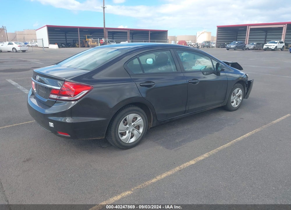 2013 HONDA CIVIC LX VIN: 19XFB2E56DE011909