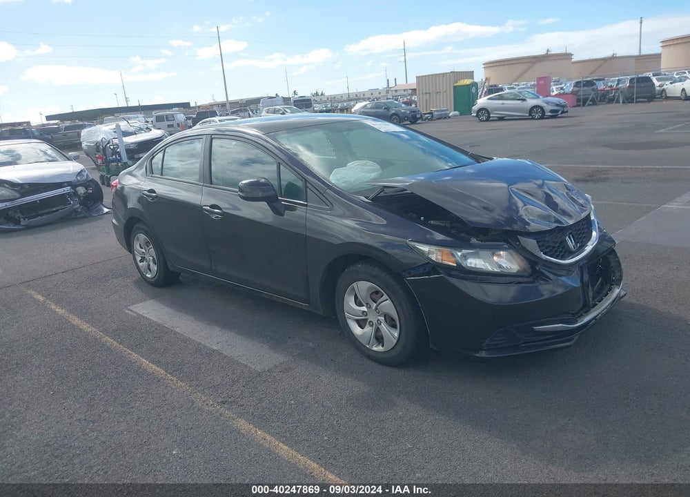 2013 HONDA CIVIC LX VIN: 19XFB2E56DE011909