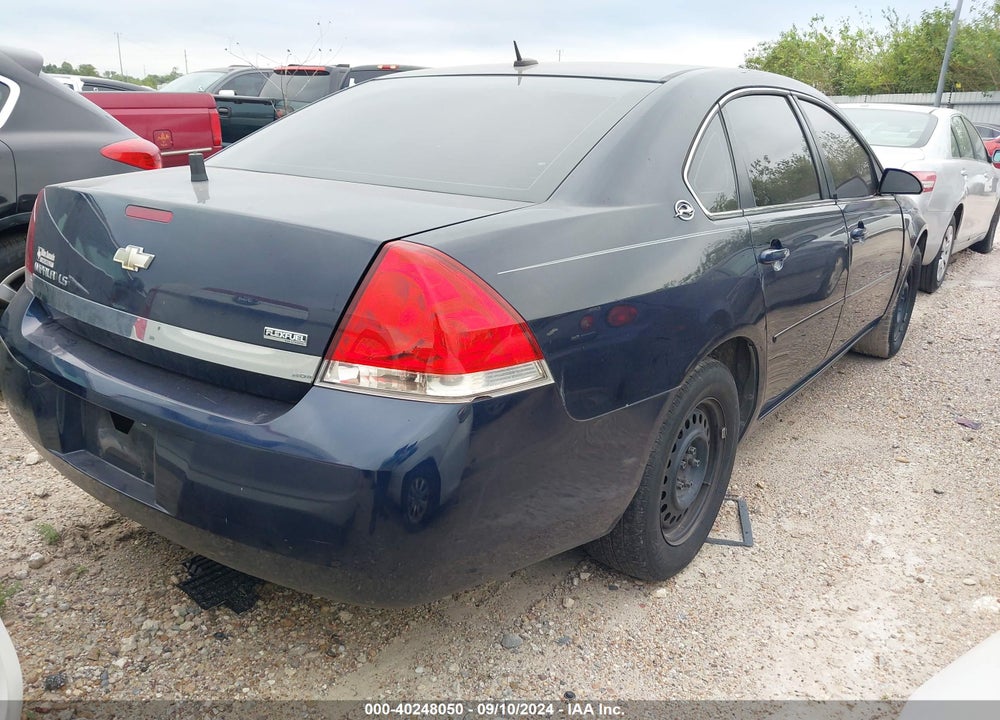 2008 CHEVROLET IMPALA LS VIN: 2G1WB58K589198334