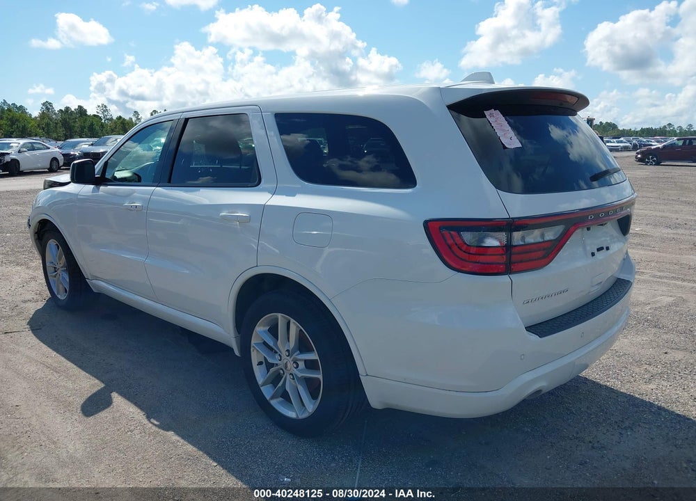 2022 DODGE DURANGO GT PLUS RWD VIN: 1C4RDHDG3NC226167