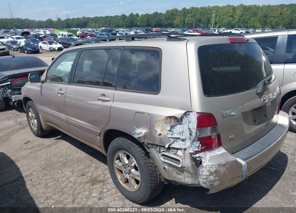 2005 TOYOTA HIGHLANDER V6 VIN: JTEDP21A050063599