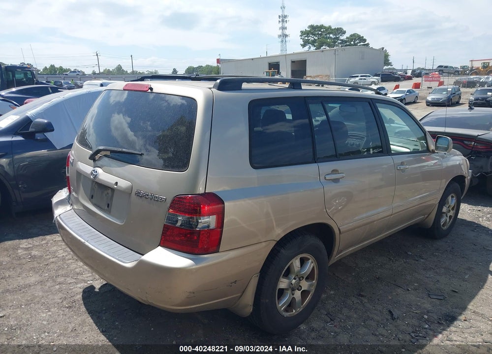 2005 TOYOTA HIGHLANDER V6 VIN: JTEDP21A050063599