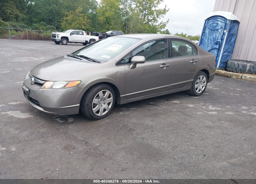 2008 HONDA CIVIC SDN LX VIN: 2HGFA16598H342538