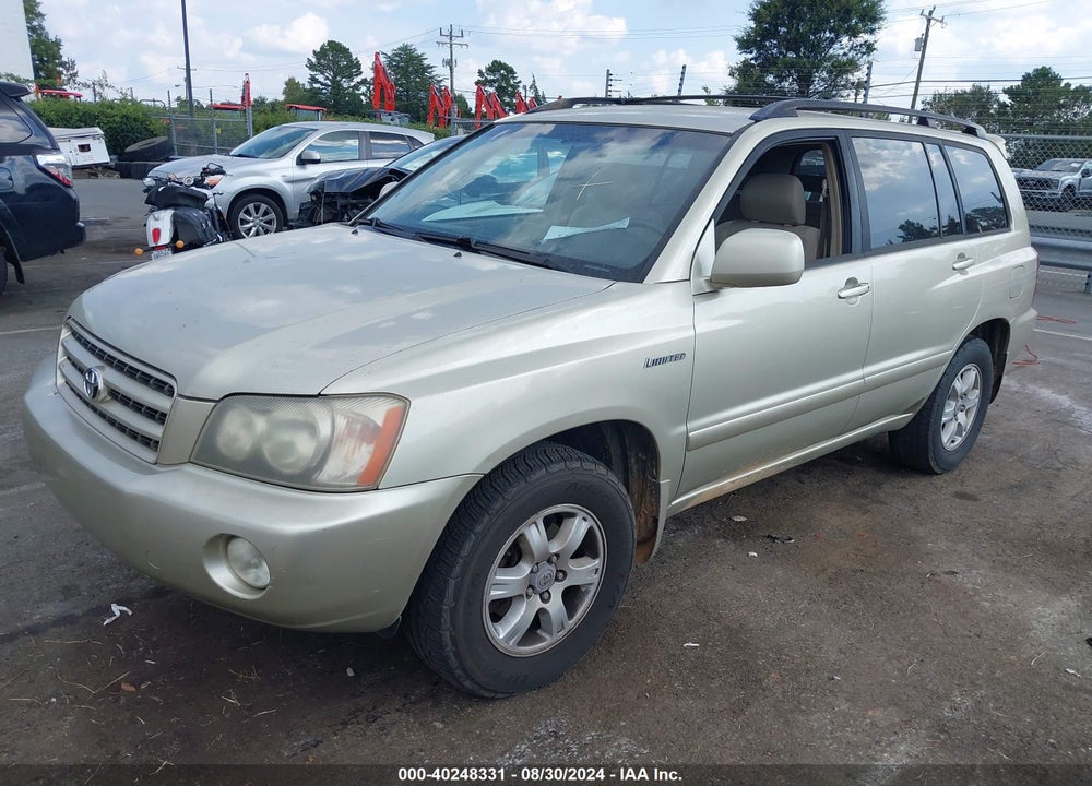 2003 TOYOTA HIGHLANDER LIMITED V6 VIN: JTEGF21A930101392