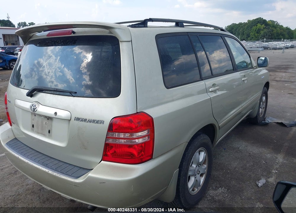 2003 TOYOTA HIGHLANDER LIMITED V6 VIN: JTEGF21A930101392