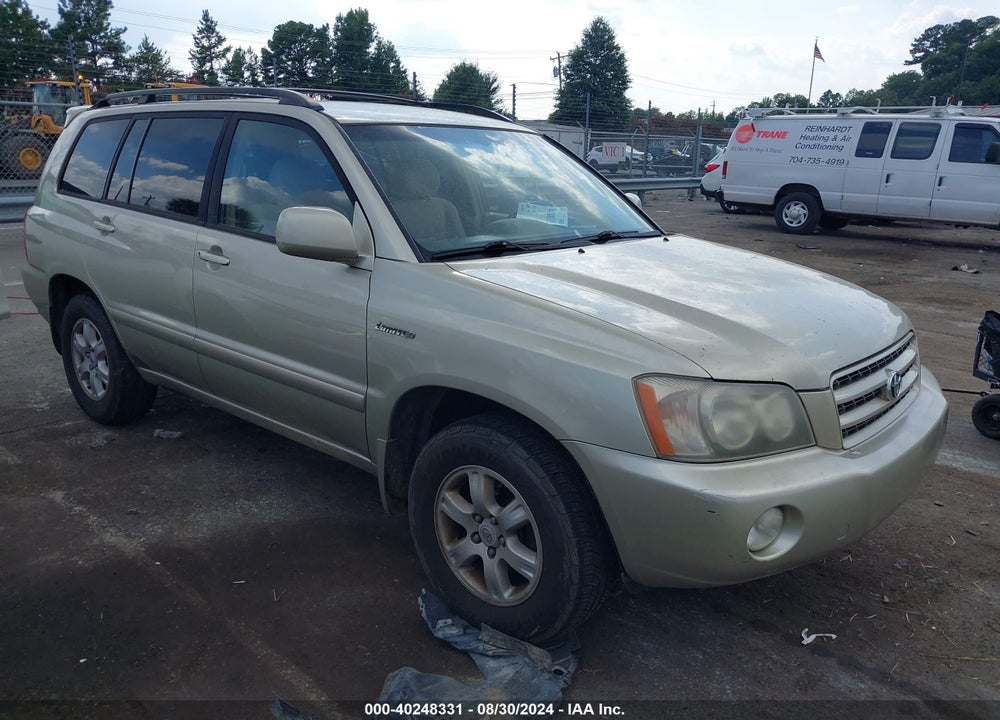 2003 TOYOTA HIGHLANDER LIMITED V6 VIN: JTEGF21A930101392