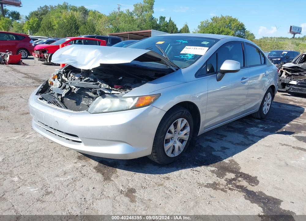2012 HONDA CIVIC LX VIN: 2HGFB2F56CH591648
