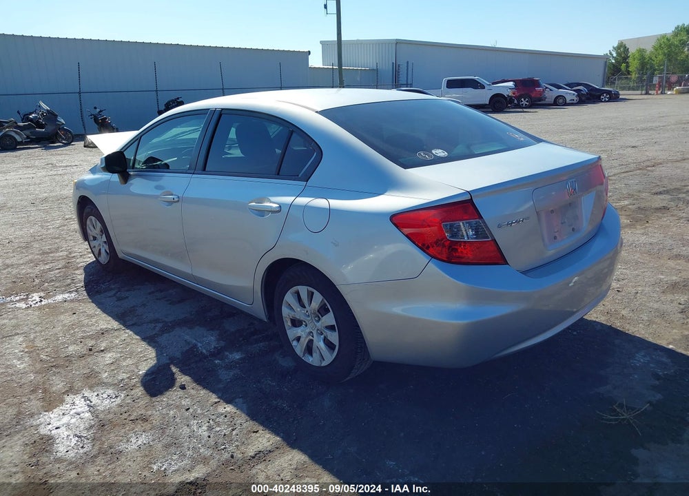 2012 HONDA CIVIC LX VIN: 2HGFB2F56CH591648