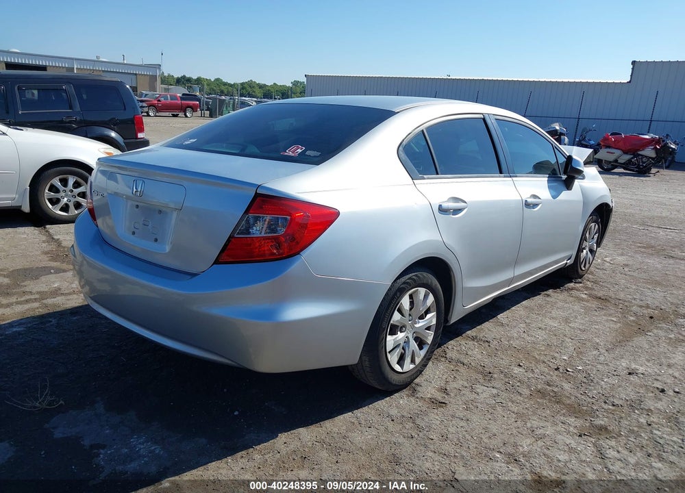 2012 HONDA CIVIC LX VIN: 2HGFB2F56CH591648