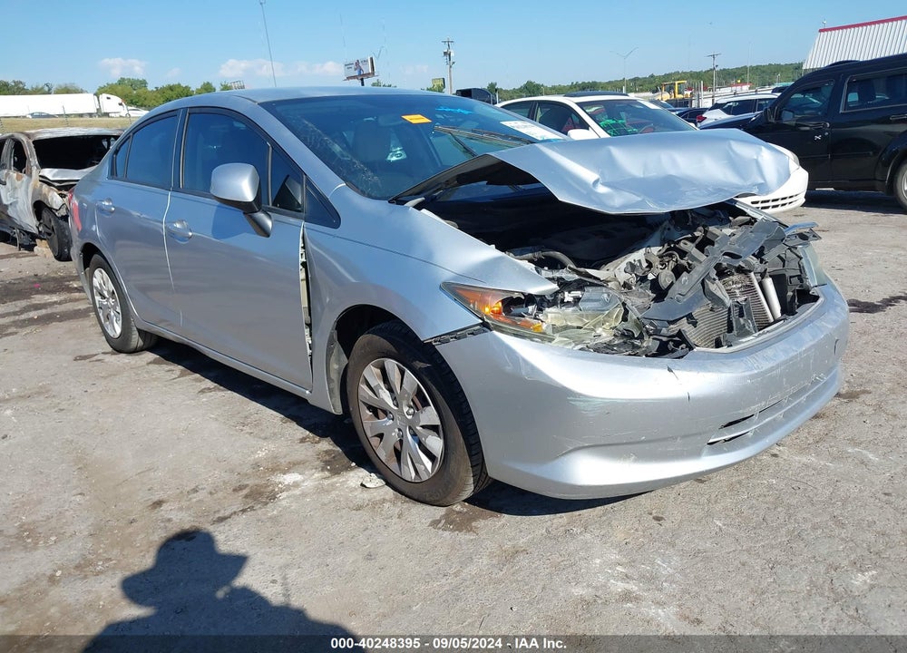 2012 HONDA CIVIC LX VIN: 2HGFB2F56CH591648