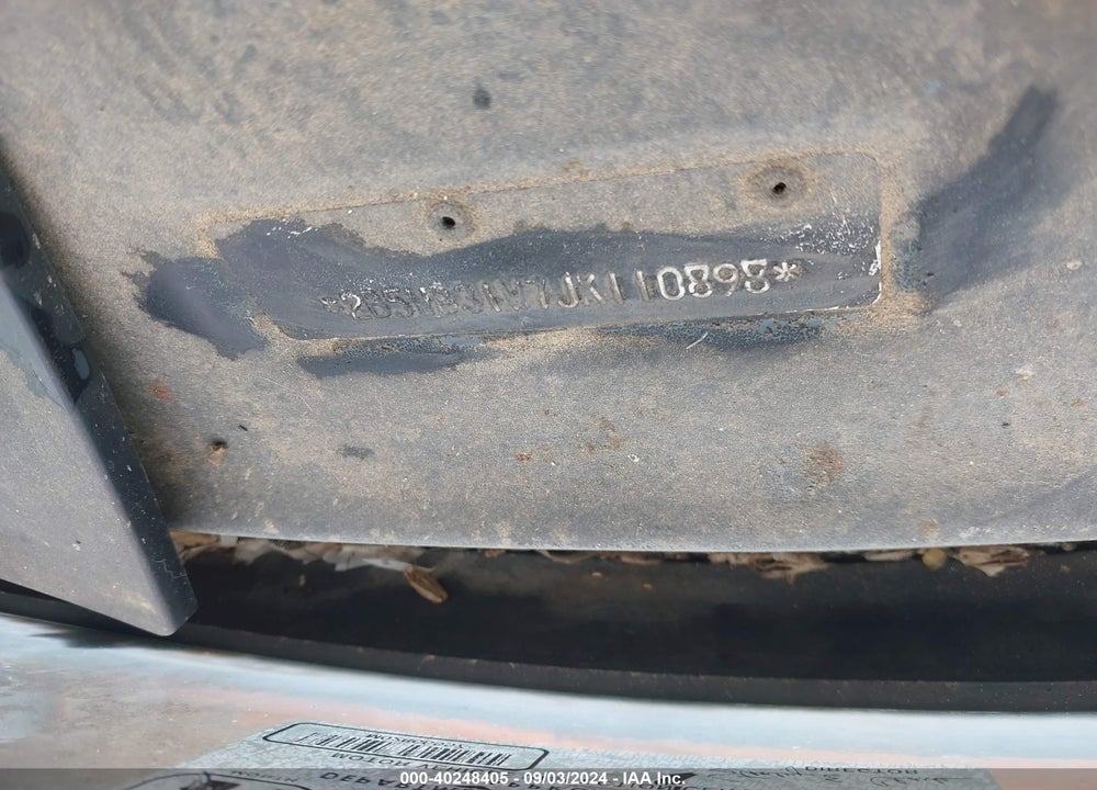 1988 DODGE RAM WAGON B350 BUS VIN: 2B5WB31W7JK110898