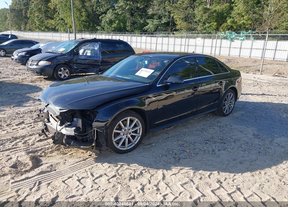 2014 AUDI A4 2.0T PREMIUM VIN: WAUFFAFL6EA081147