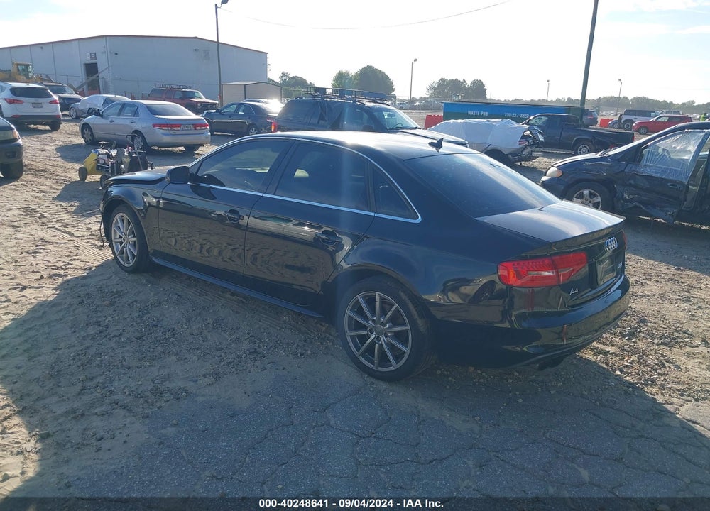2014 AUDI A4 2.0T PREMIUM VIN: WAUFFAFL6EA081147