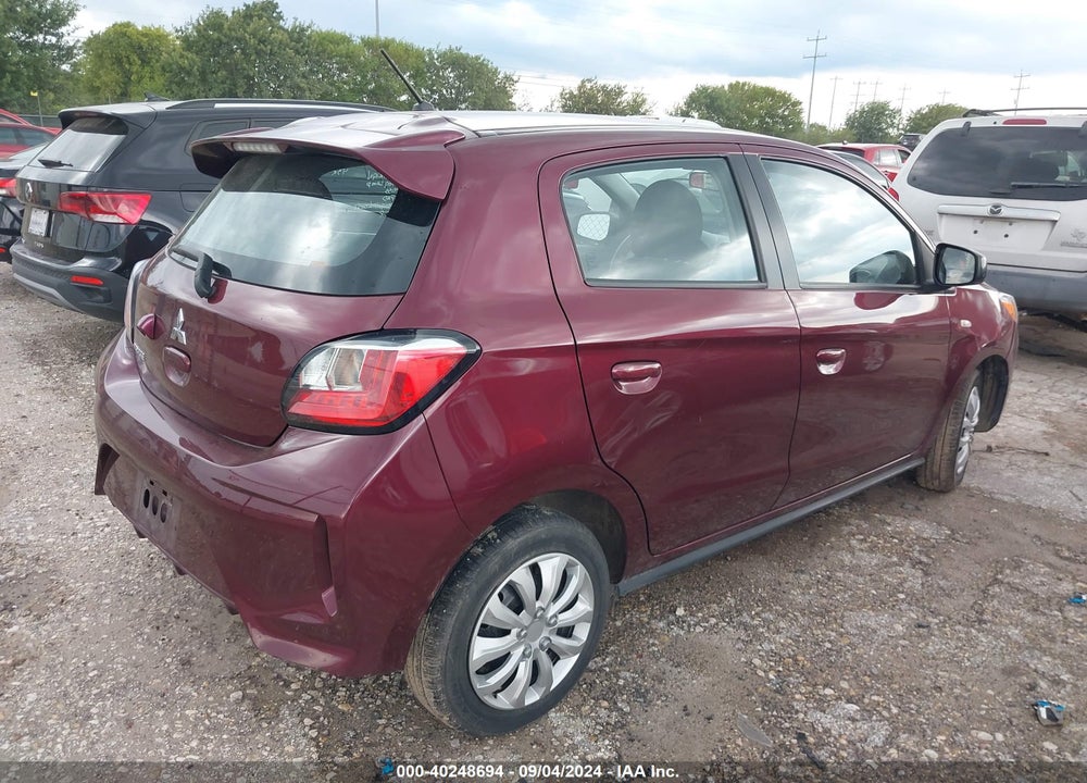 2021 MITSUBISHI MIRAGE CARBONITE EDITION/ES/LE VIN: ML32AUHJ8MH014085