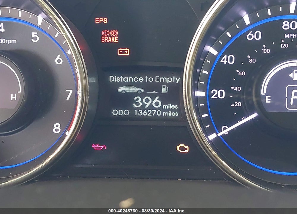 2012 HYUNDAI SONATA GLS VIN: 5NPEB4AC3CH461328
