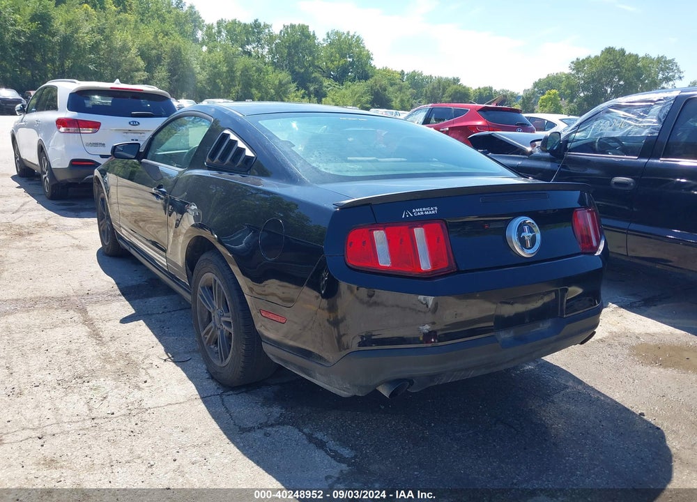 2012 FORD MUSTANG V6 VIN: 1ZVBP8AM6C5223104